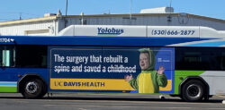 Yolobus King Kong ad for UC Davis Health