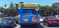 Yolobus Full Back ad for Compass Charter Schools Yolobus Full Back ad for Compass Charter Schools